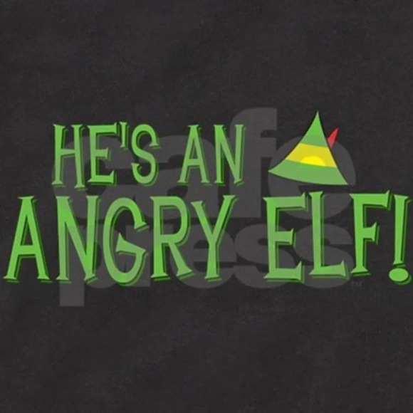 Elf Movie He's an Angry Elf black shirt XL - Picture 3 of 7